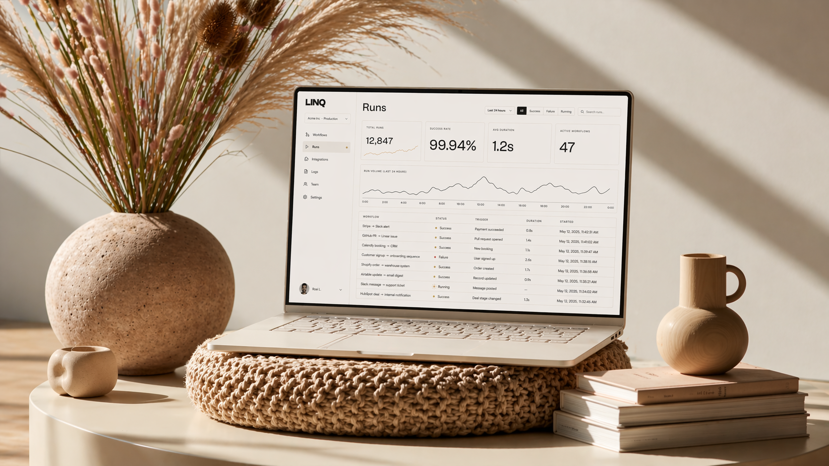 LINQ Laptop Mockup